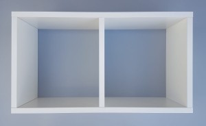 Półka wisząca na książki Biała 60 cm x  38 cm P23/1