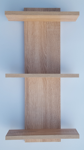Półka wisząca, regał wiszący, dąb sonoma, MebleWojtala.pl P1302.png