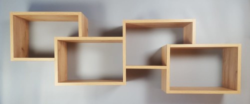 Półka wisząca, regał wiszący, dąb craft złoty, MebleWojtala.pl P693.jpg