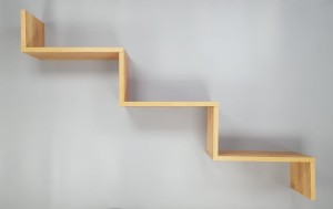 Półka wisząca Dąb craft złoty 86 cm x  75 cm P78/3