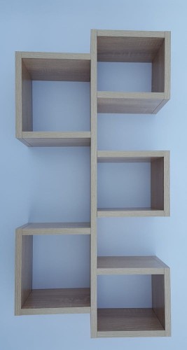Półka wisząca, regał wiszący, dąb sonoma, MebleWojtala.pl P482.jpg