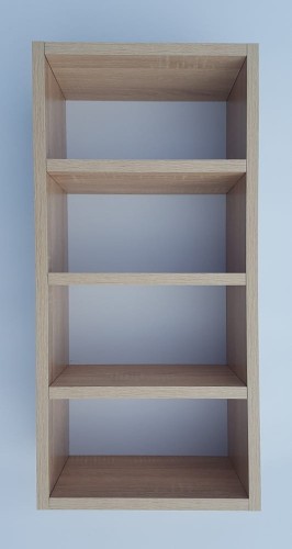 Półka wisząca, regał wiszący, dąb sonoma, MebleWojtala.pl P302.jpg