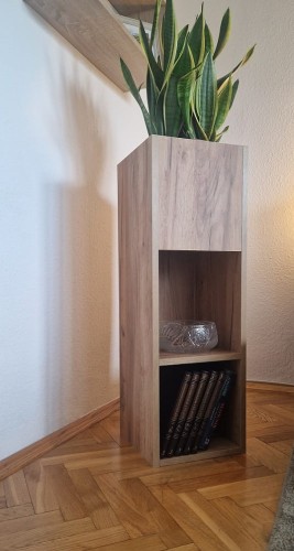 Meblewojtala, donica D4/3 /1 dąb craft złoty.