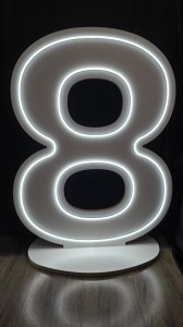 Cyfry led RGB urodziny eventy 91 cm 