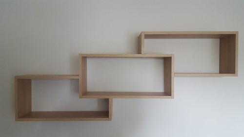 Półka wisząca, regał wiszący, dąb sonoma, MebleWojtala.pl